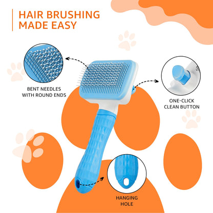 Premium Self-Cleaning Pet Grooming Brush
